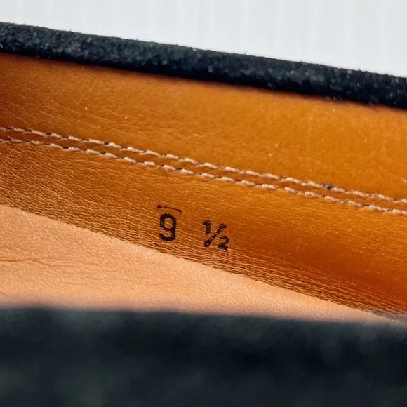 Tods Black Suede Vibram Driving Penny Loafers Shoes - Picture 7 of 7